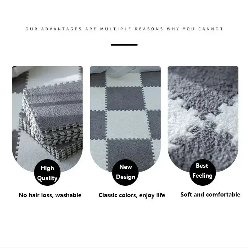 Miękka pluszowa mata piankowa 30×30 cm