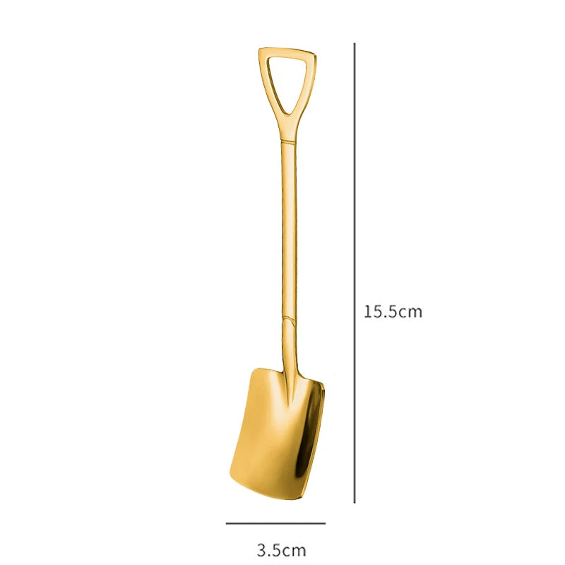Zestaw 4 sztuk łyżeczek i szpatułek ze stali nierdzewnej