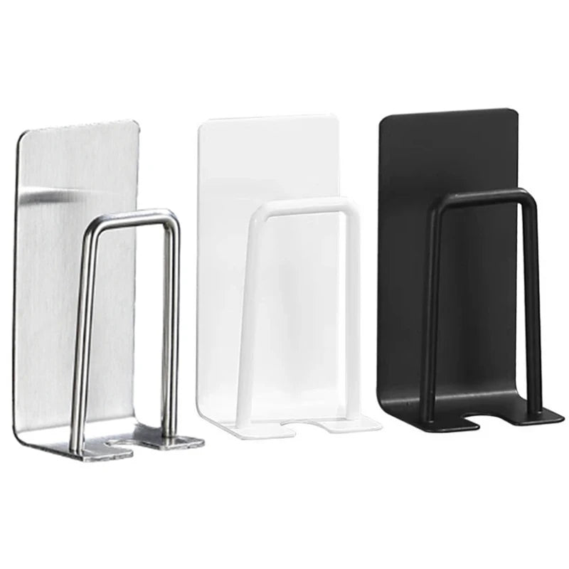 Samoprzylepny uchwyt na szczoteczki do zębów ze stali nierdzewnej