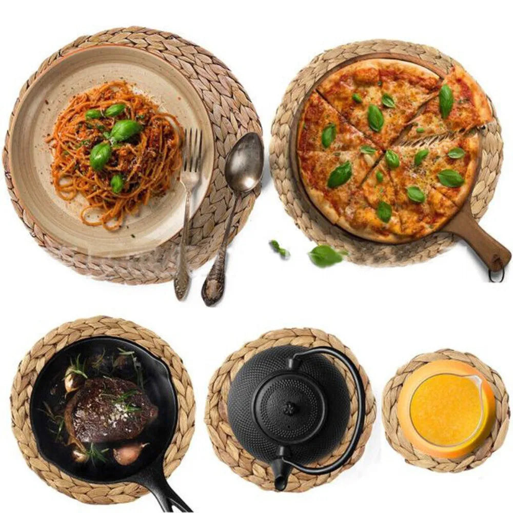 Podkładki plecione z rattanu