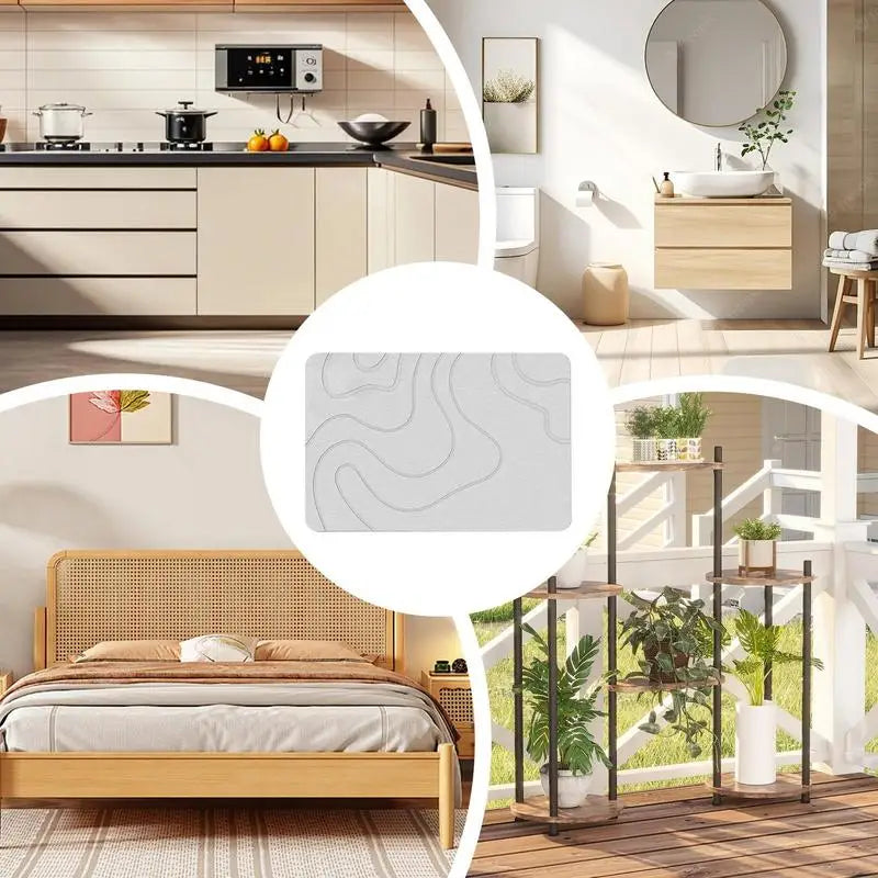 Chłonny kamienny dywanik łazienkowy