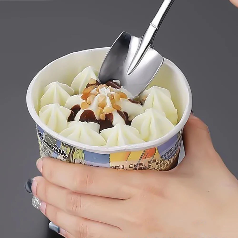 Zestaw 4 sztuk łyżeczek i szpatułek ze stali nierdzewnej