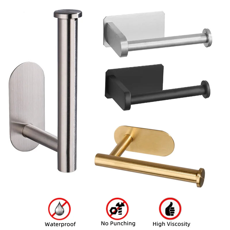 Samoprzylepny uchwyt na papier toaletowy i ręczniki papierowe